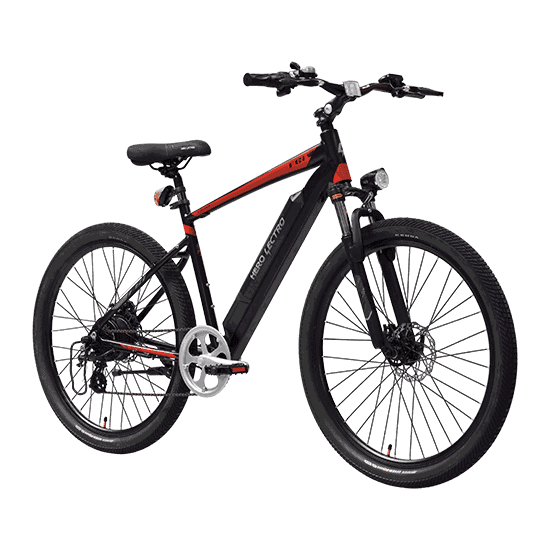 Hero Lectro F6i Electric Cycle (Black)