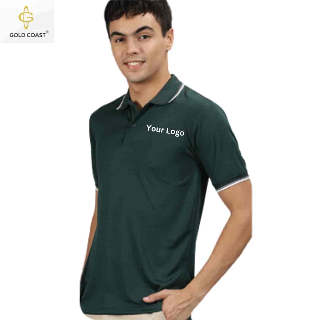 Gold Coast DotKnit Dri-Fit Polo T-Shirt - Green