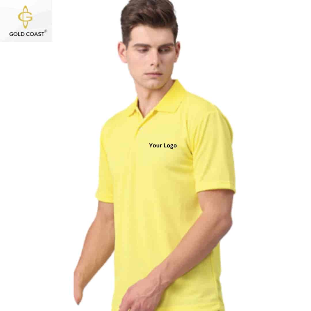 Gold Coast HoneyComb Dri-Fit Polo T-Shirt - Yellow