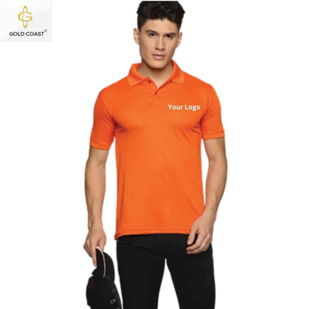 Gold Coast Oxy Knit Dri-Fit Polo T-Shirt - Orange