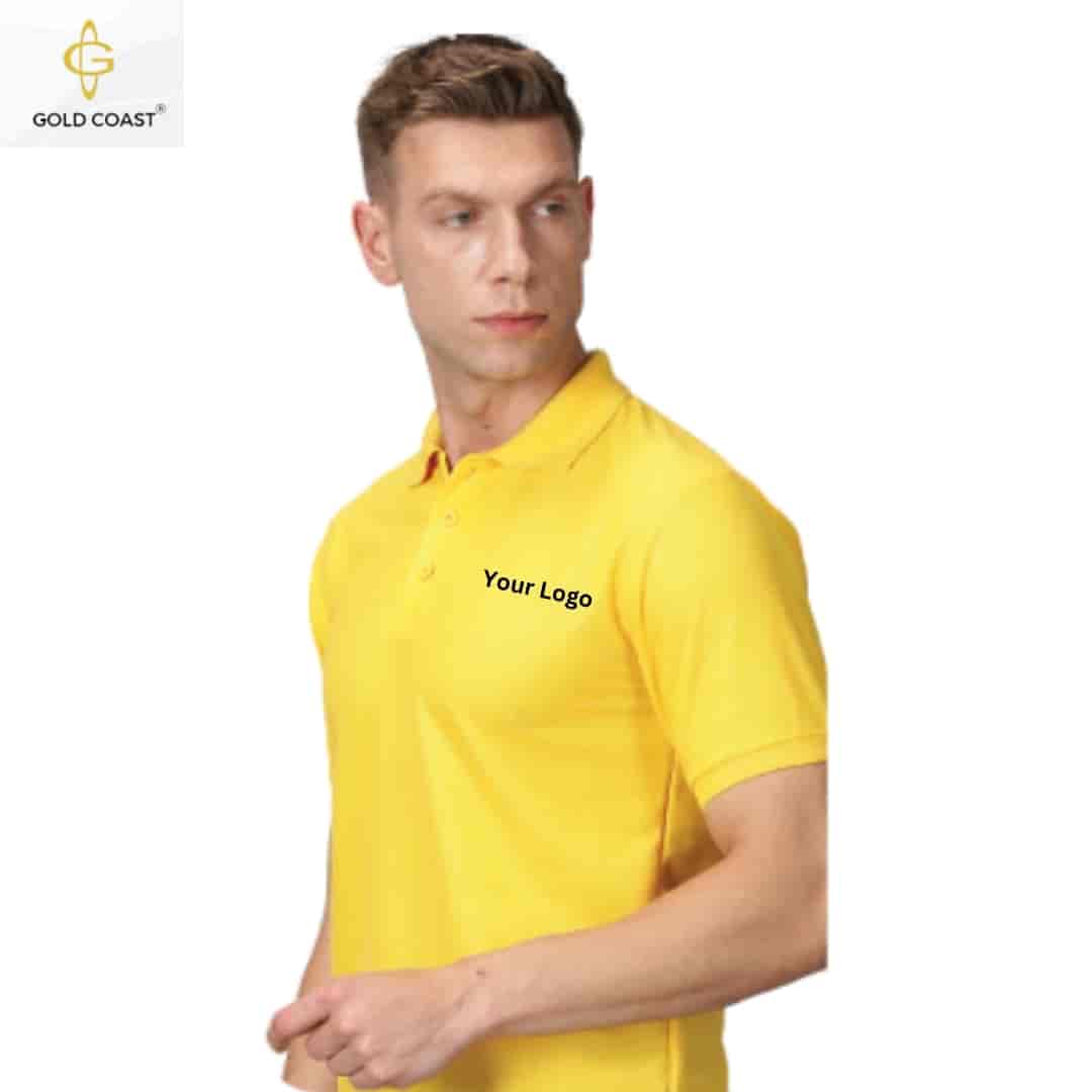 Gold Coast Spun Pique Polo T-Shirt - Yellow