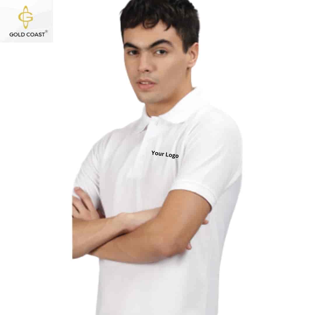 Gold Coast Spun Pique Polo T-Shirt - White