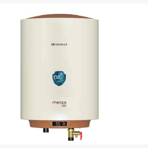 Havells Monza Digi 15Ltr Storage Water Heater (Ivory- Brown)