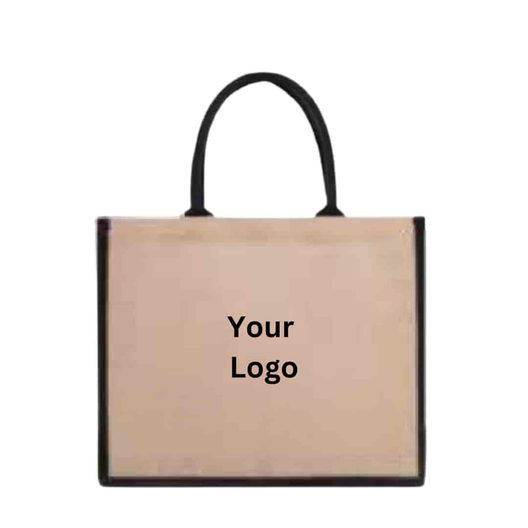 Black & Natural Jute Bags Medium