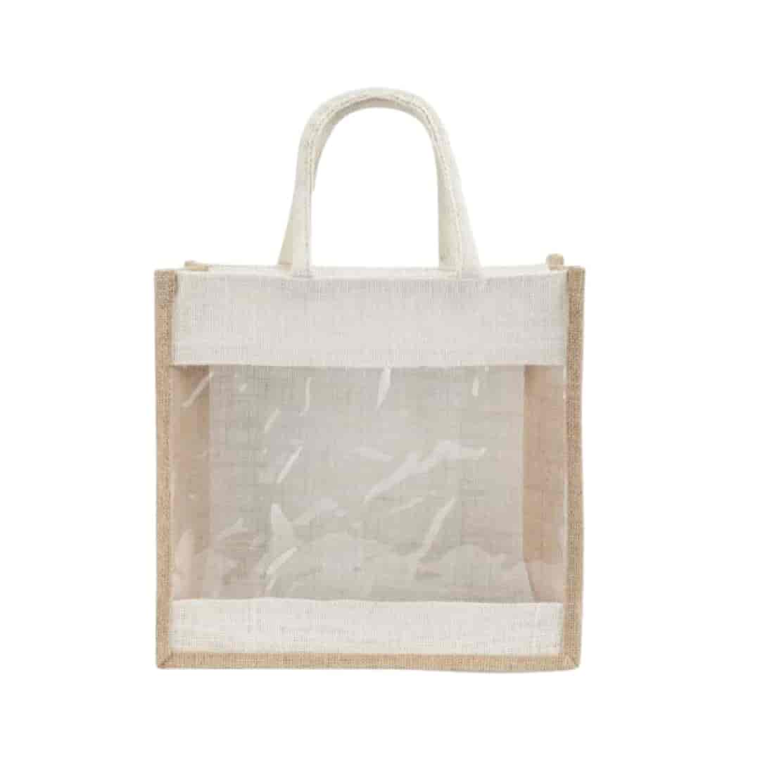 Jute Bags With Window Large