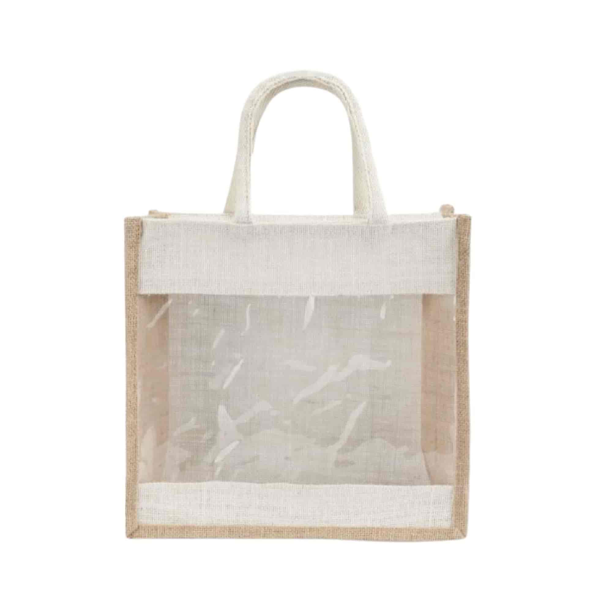 Jute Bags With Window Large