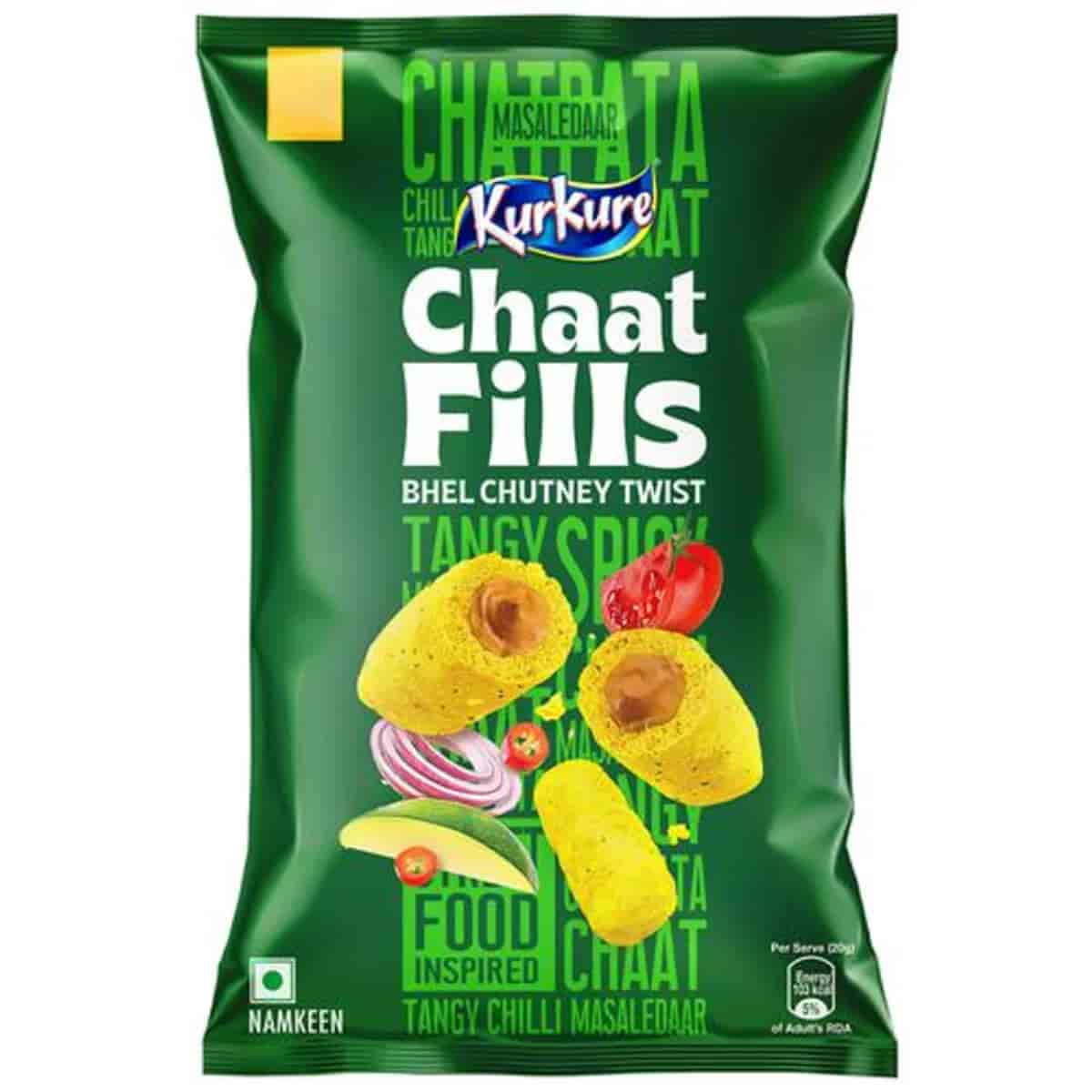 Kurkure Chaat Fills Bhel Chutney Twist 40g