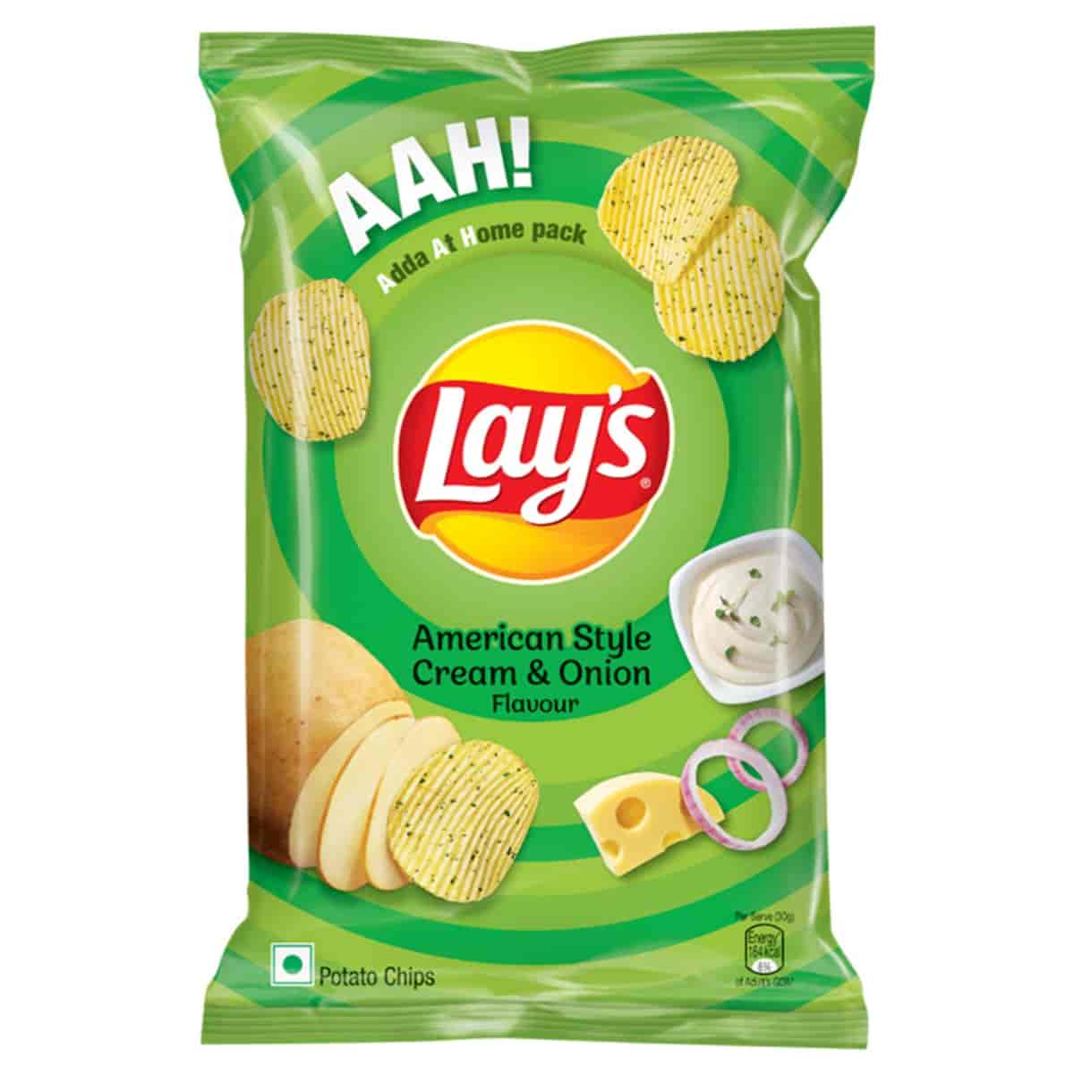 Lays American Style Cream and Onion Chips 90g