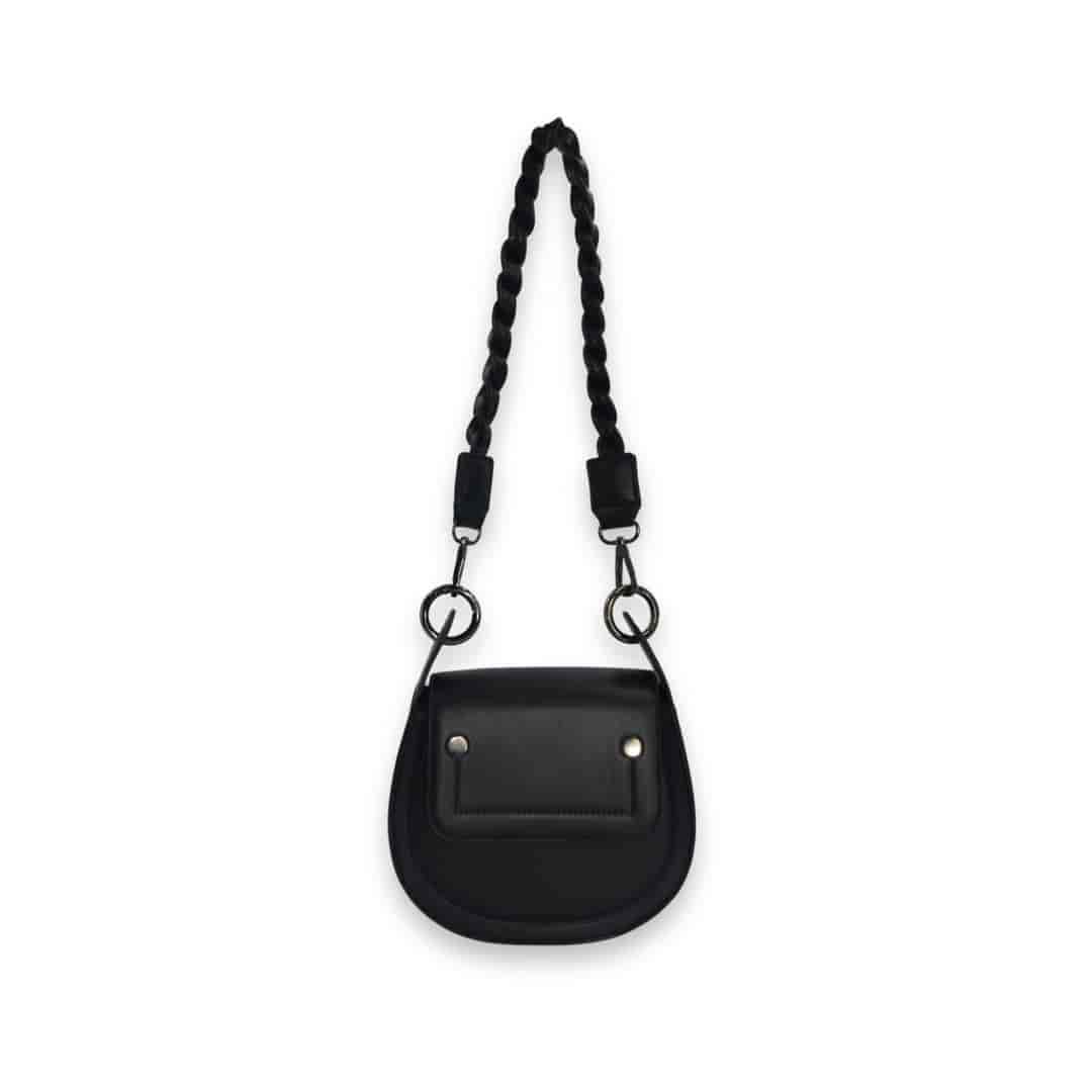 Leather Chef Adriana Cross Body and Shoulder Ladies Bag Black