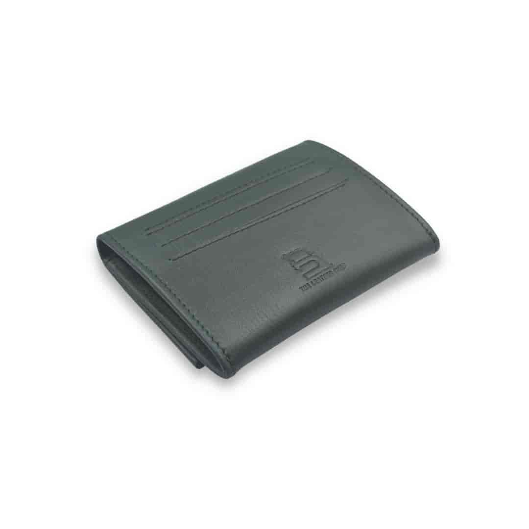 Leather Chef Discovery Wallet Army Green