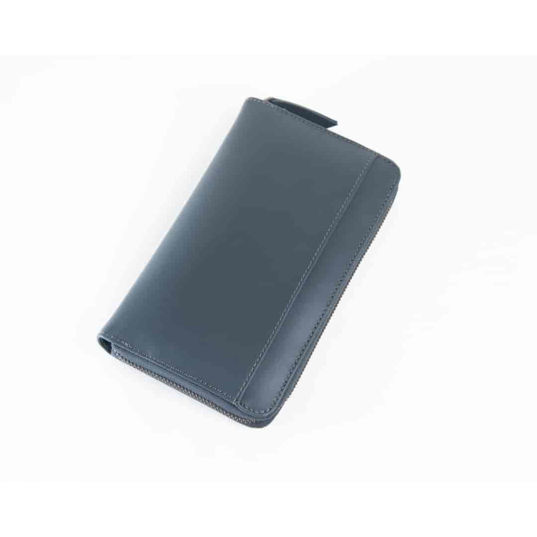 Leather Chef HUSTLE Ladies Clutch Midnight Blue