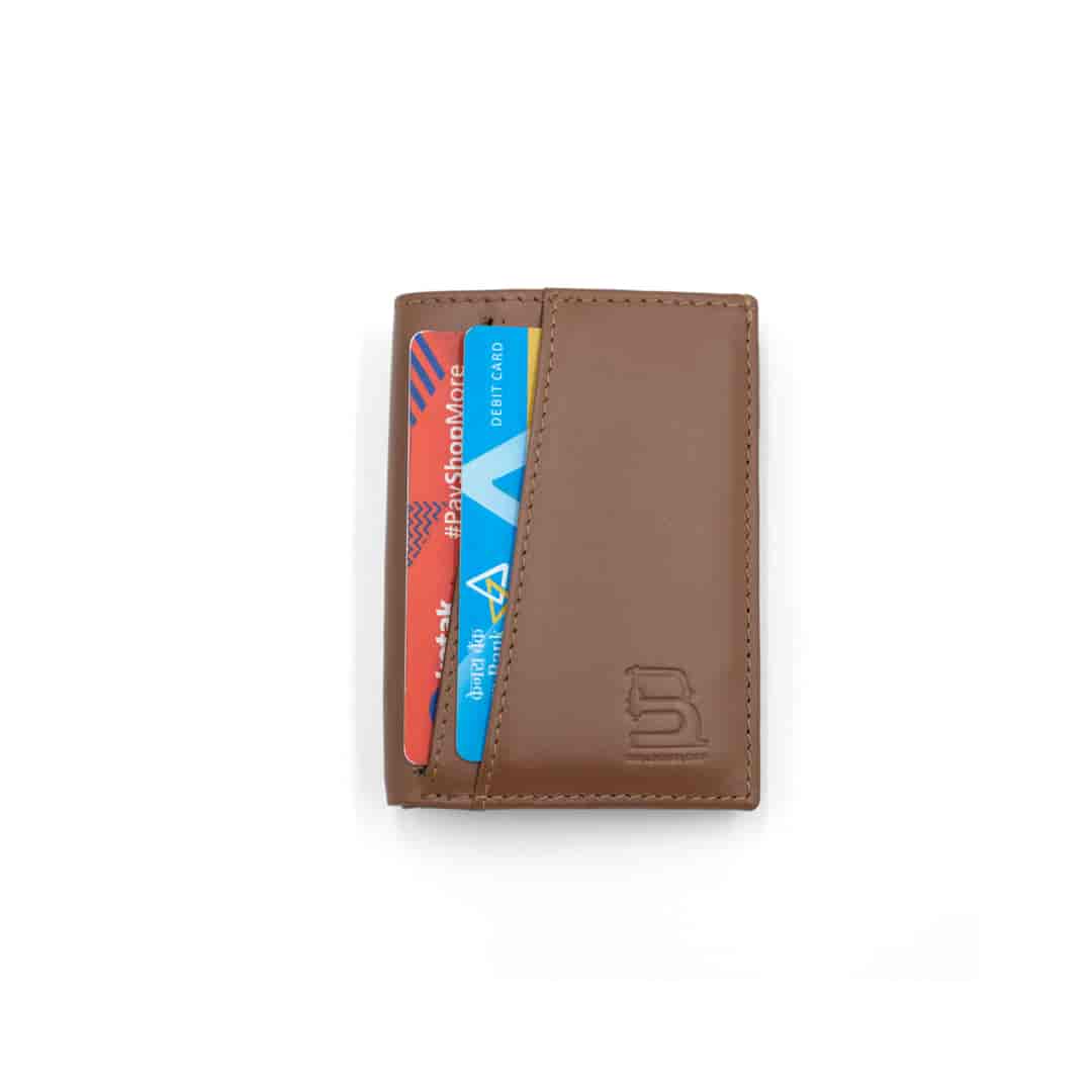 Leather Chef Mini Wallet Tan