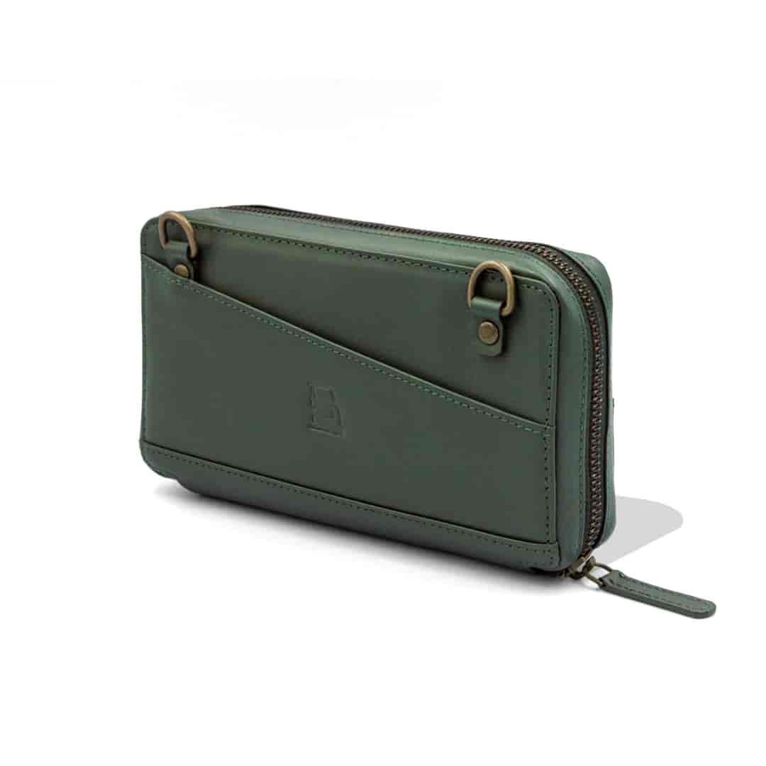 Leather Chef Signet Ladies Sling Army Green (Full Leather)