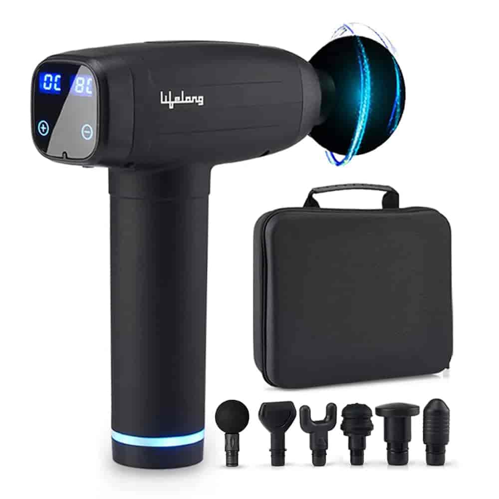 Lifelong Gun Massager Deep Tissue Body Massage Machine
