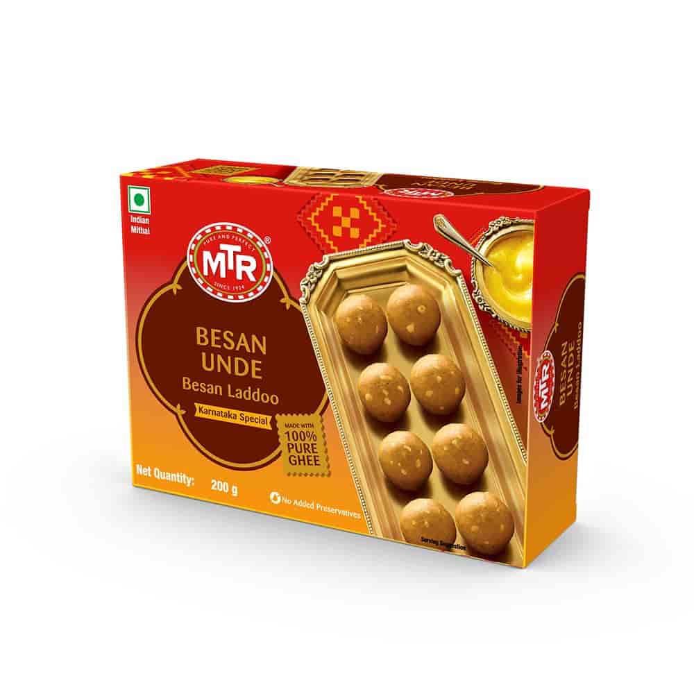 MTR Besan Laddoo Made with Pure Ghee 200g