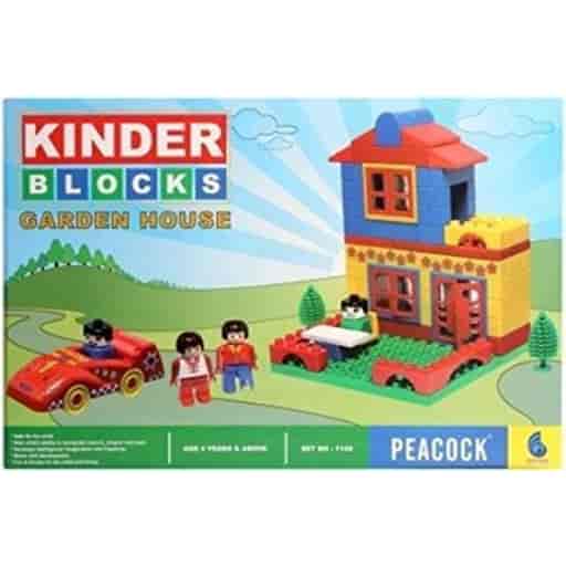 Peacock Kinder Blocks garden House