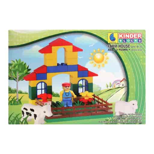 Peacock Kinder Blocks Farm House
