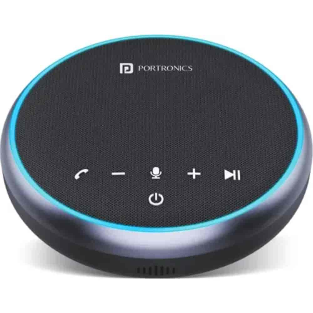 PORTRONICS TALK ONE NOISE CANCELLATION CONFERENCE SPEAKER BLACK
