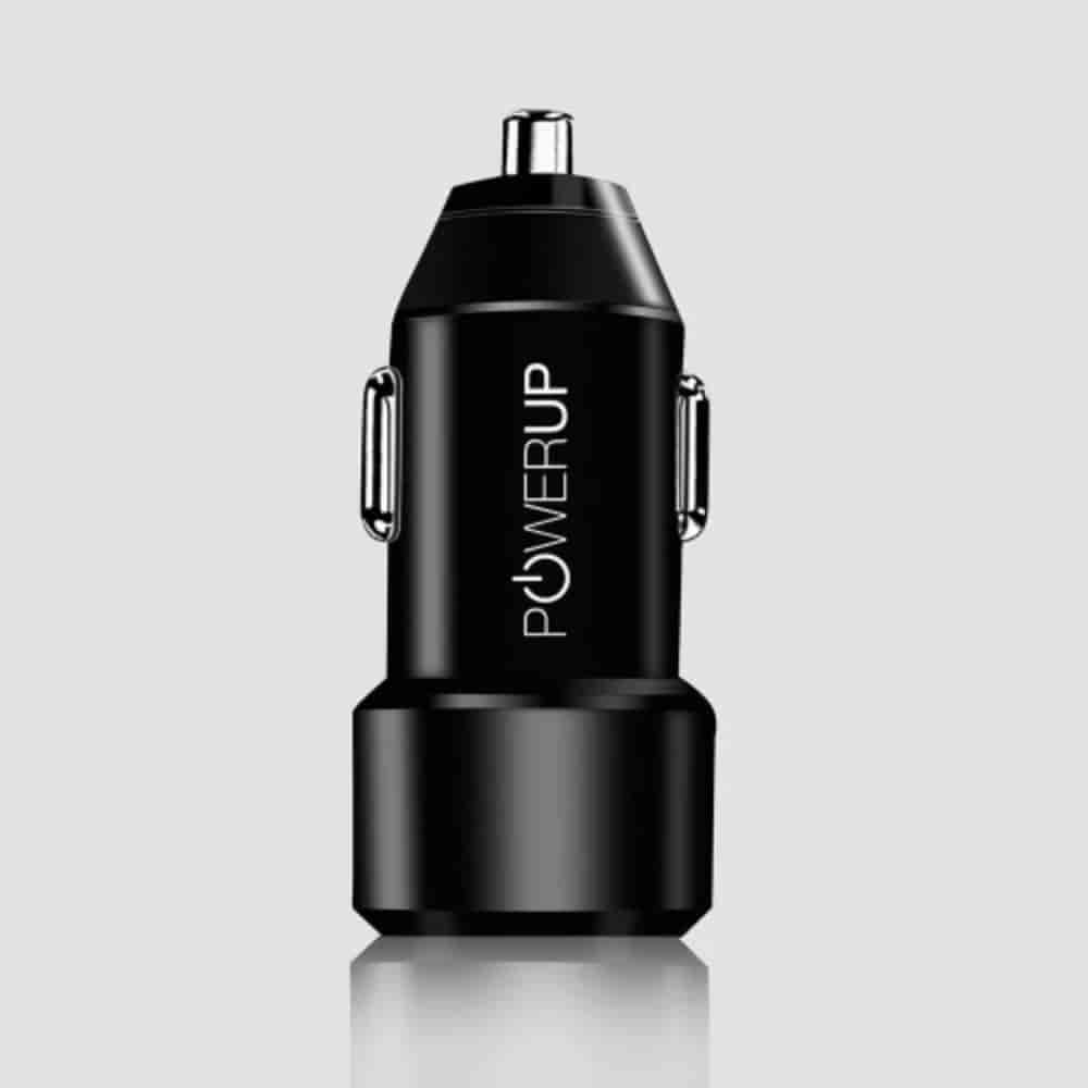Powerup Type-C Quick Car Charger Black