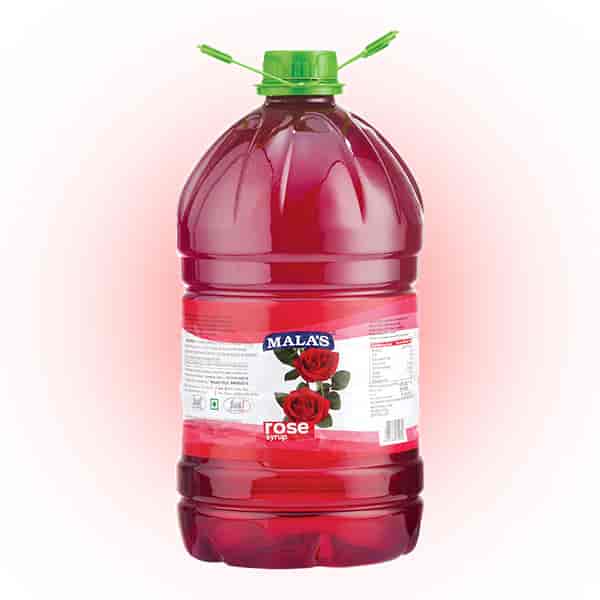 Mala's Rose Syrup 5ltr Pet Bottle