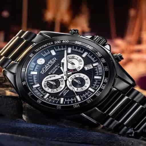 Roamer Rockshel Chrono Gents Black Watch