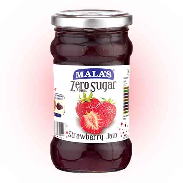 Mala's Strawberry Zero Added Sugar Jam 350gm