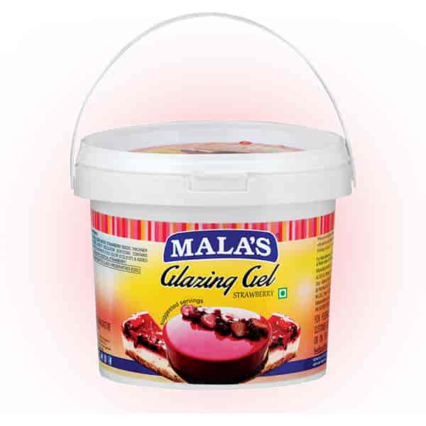 Mala's Strawberry Glaze Gel 1kg Bucket