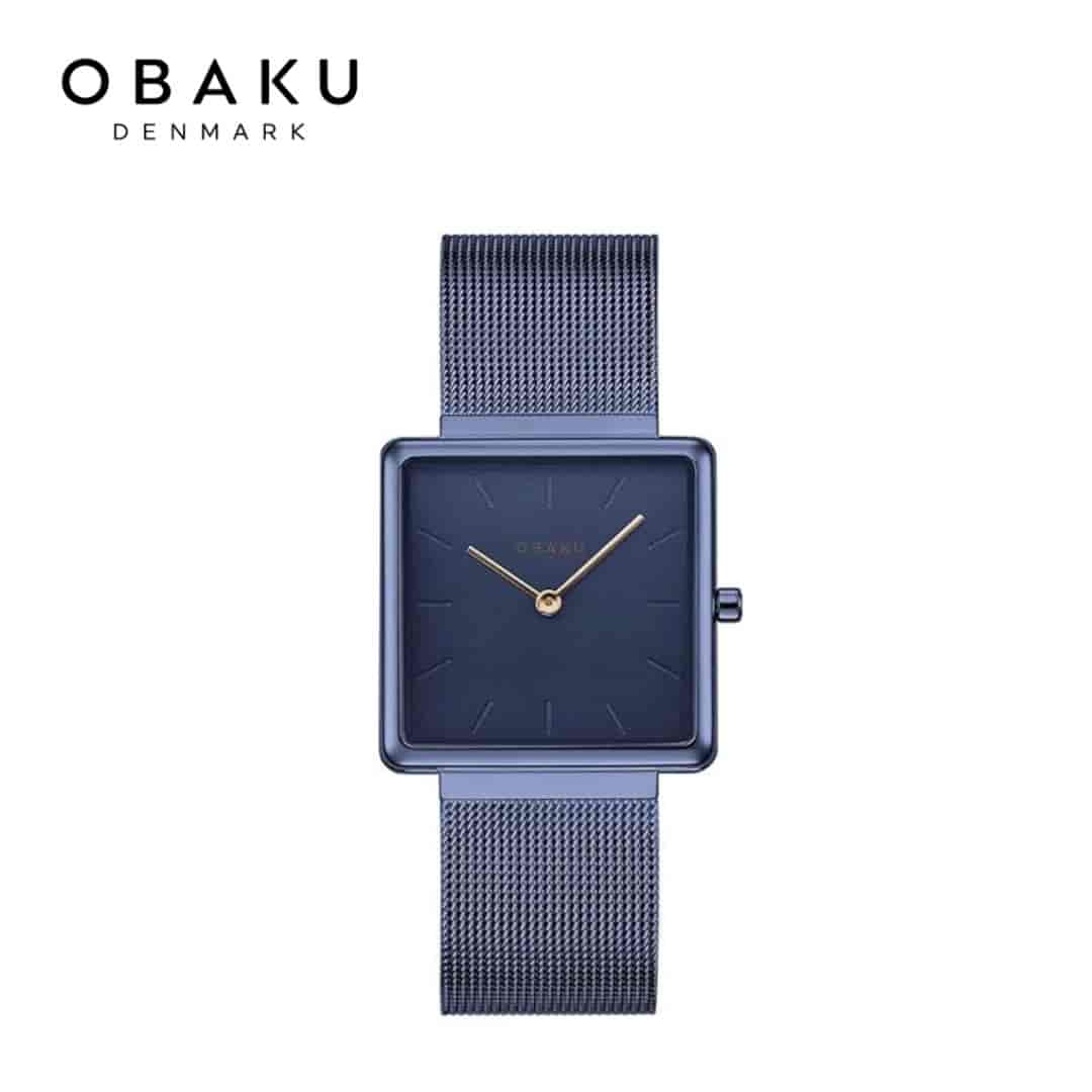 Obaku Kvadrat Blue Women Watch - V236LXLLML