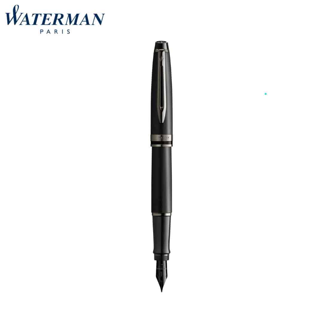 Waterman Expert Metallic Br Trim Fountain Medium Pen