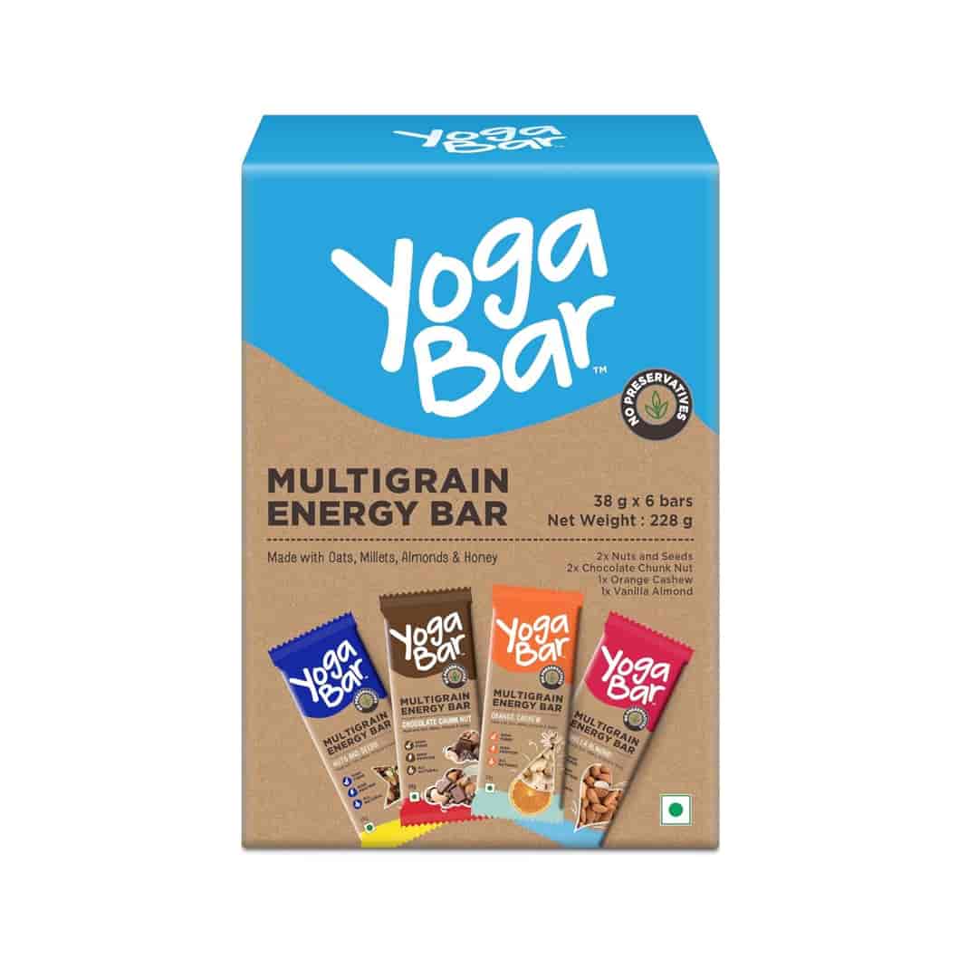 Multigrain Energy Bar Variety Pack - 228g (Pack of 6)
