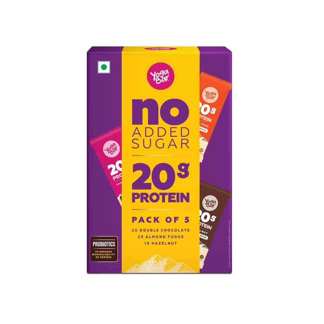 20g Protein Bar Variety Pack No Added Sugar - 420g (Pack of 5)