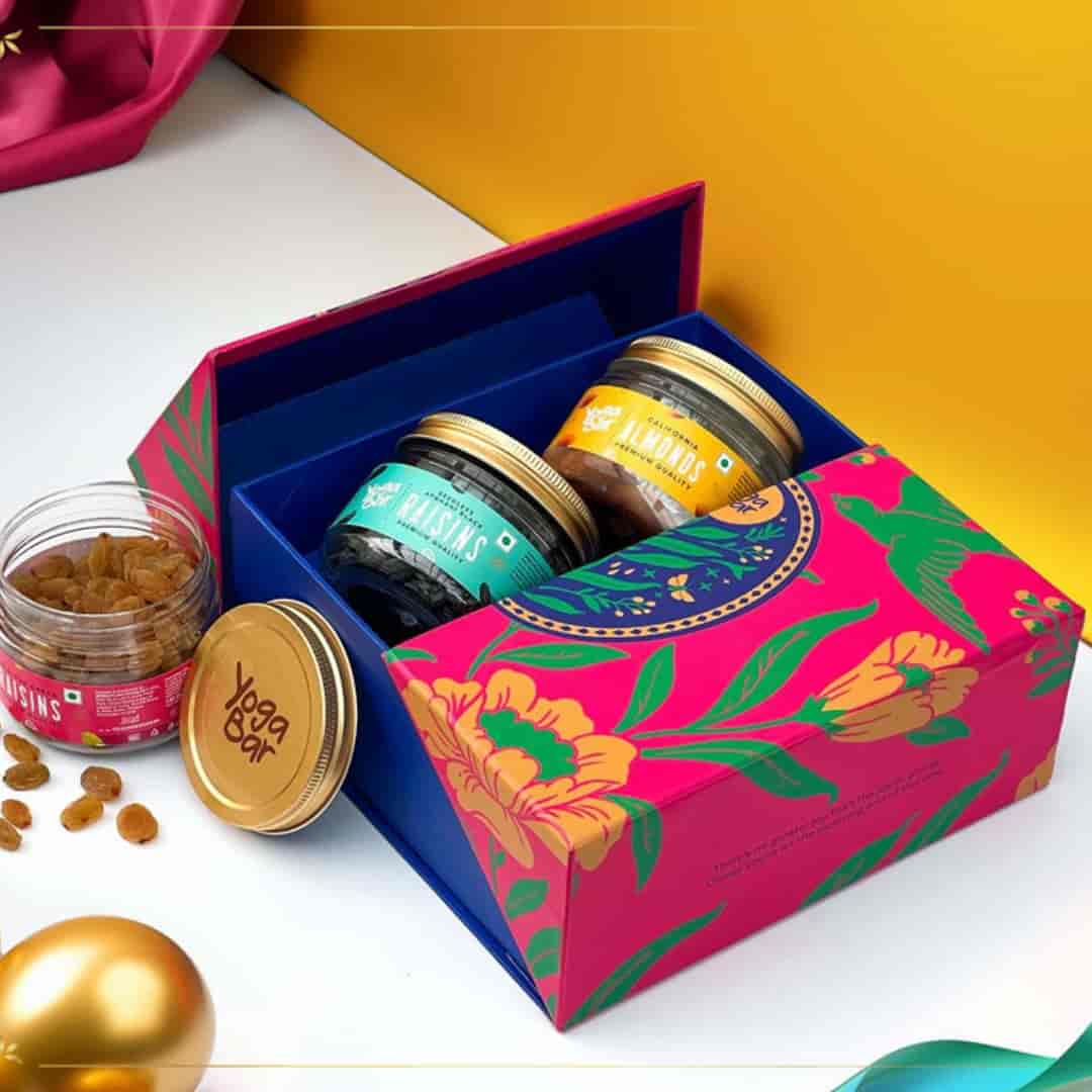 Yoga Bar Nut Cracker Box - Set of 4 | Crunchy & Healthy Nut Snacks