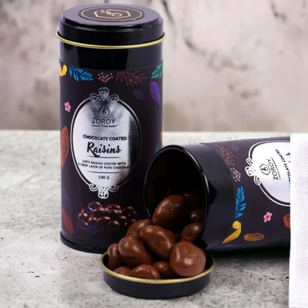 Zoroy Luxury Chocolate Coated Nuts | Dark Chocolate Coated Raisin