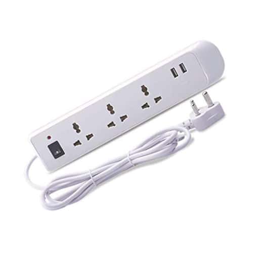 Bajaj 3 Way Spike & Surge Guard With 2 Usb