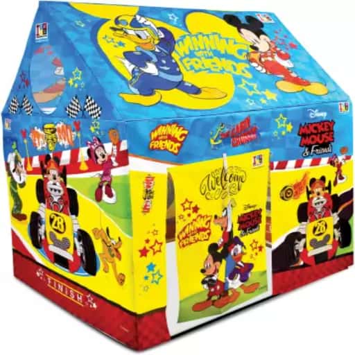 Micky Mouse Role Play Pipe Tent House For Kids (Multicolor)