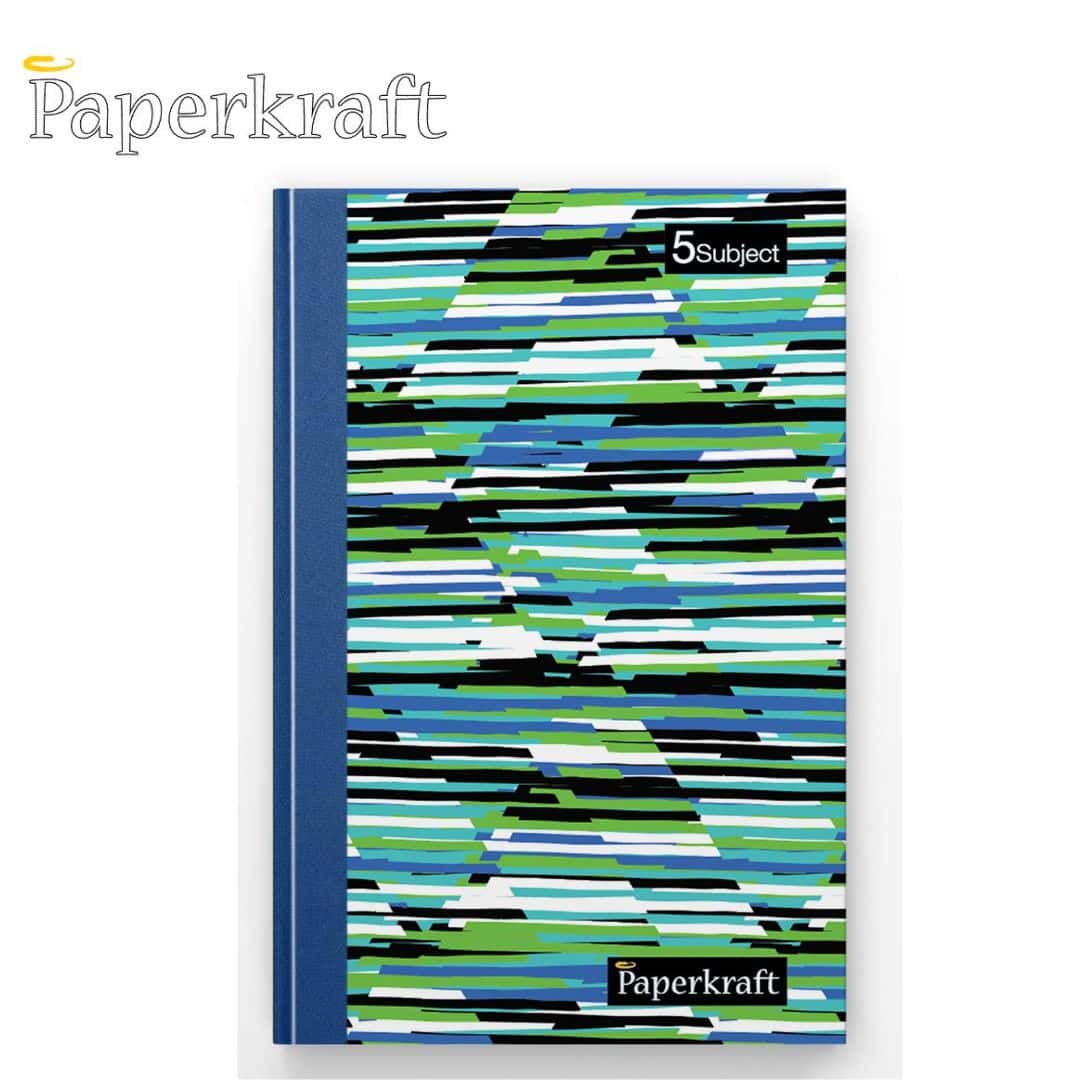 Paperkraft Expression 5 Subject Quarter Hard Bound Single Line Note Book 400Pg(210X148)