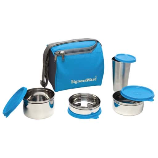 Signoraware Best Lunch Box With Steel Tumbler