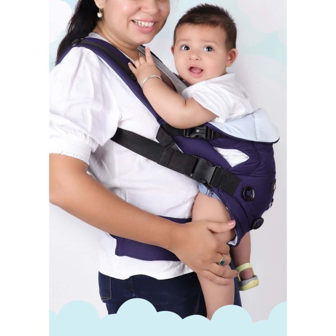 Steelbird Elegant Baby Carrier With 4 Carry Position - Navy Blue
