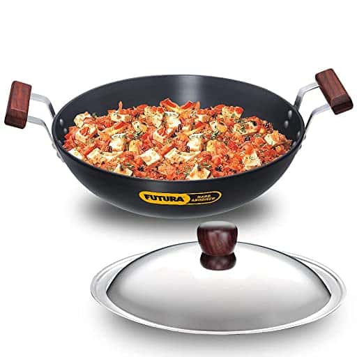 Hawkins AK40S Deep Fry Pan (Round Bottom) 4 Ltr With SS Lid