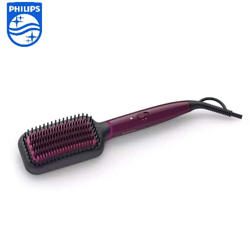 Philips Heated Straightening Brush BHH730(Purple)