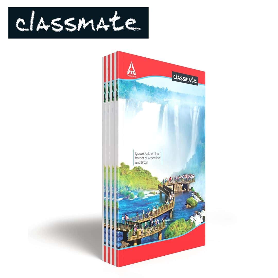 Classmate Hard Bounded Unruled Long Note Book 160Pg (272X167mm)