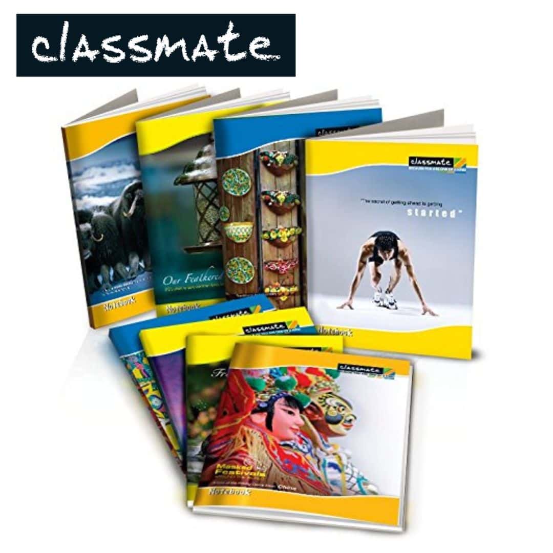 Classmate Hard Bounded Single Line Note Book 96Pg (210X170mm)