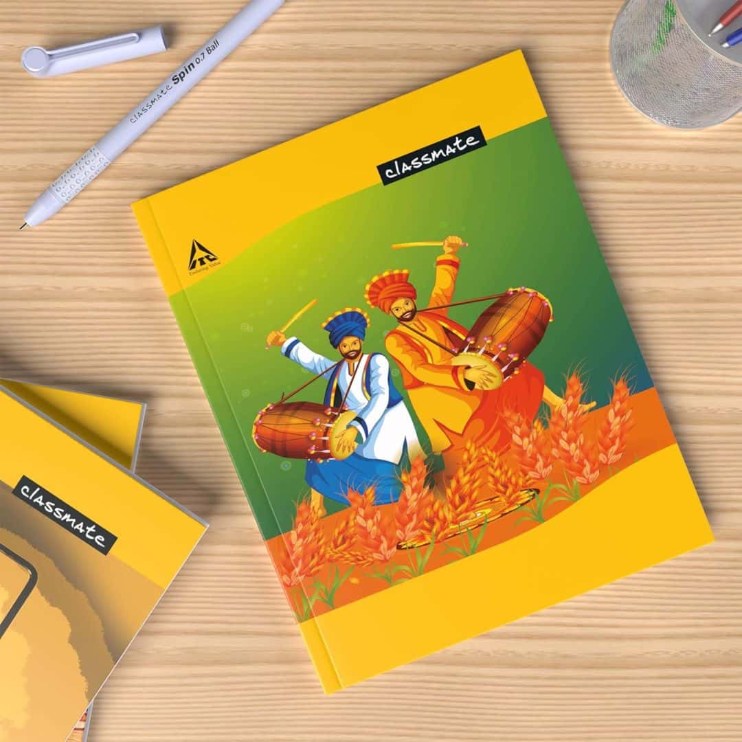 Classmate Hard Bounded Unruled Note Book 380Pg (210X170mm)