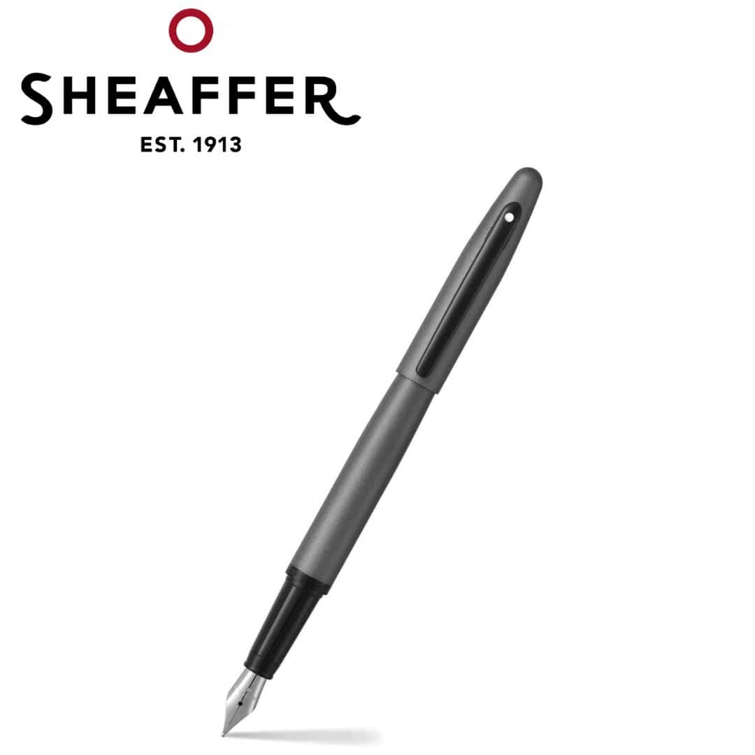 PEN SHEAFFER VFM E9424 MATTE GREY  WITH MATTE BLACK TRIM M FP