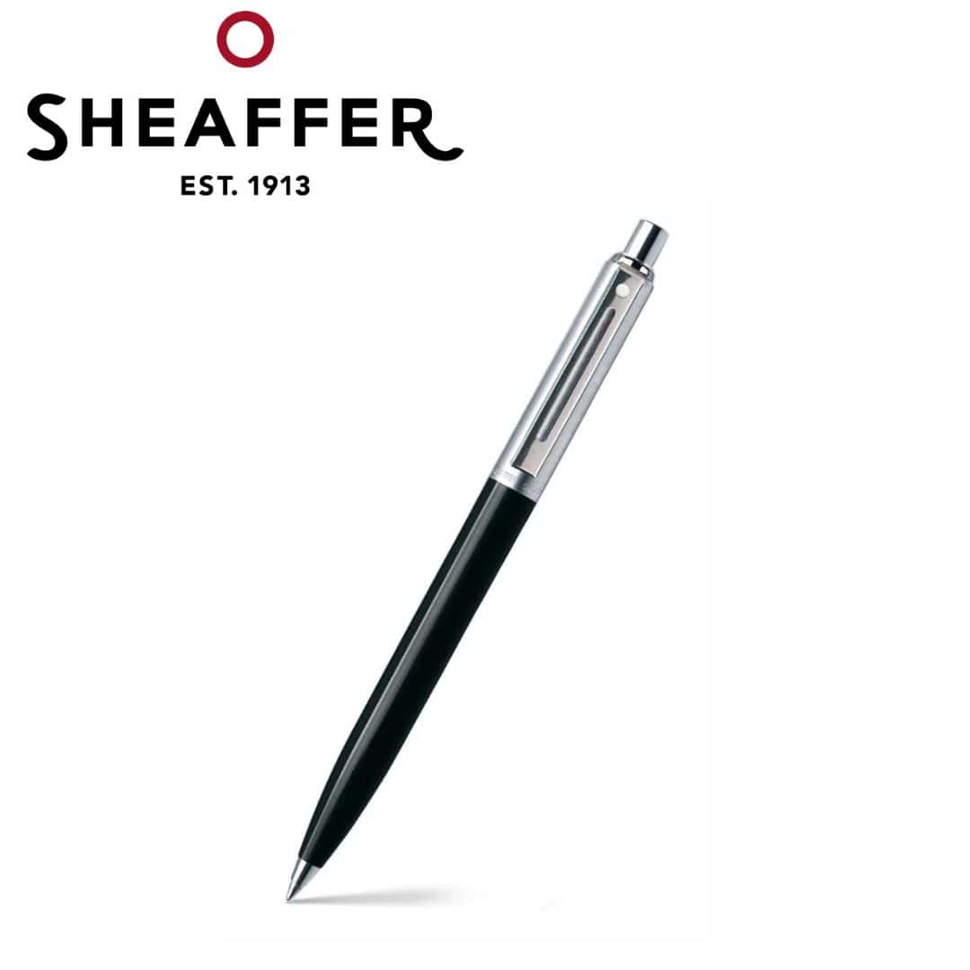 PEN SHEAFFER SENTINEL E321 BLACK BARREL BRUSHED CHROME CAP AND CHROME TRIM BP