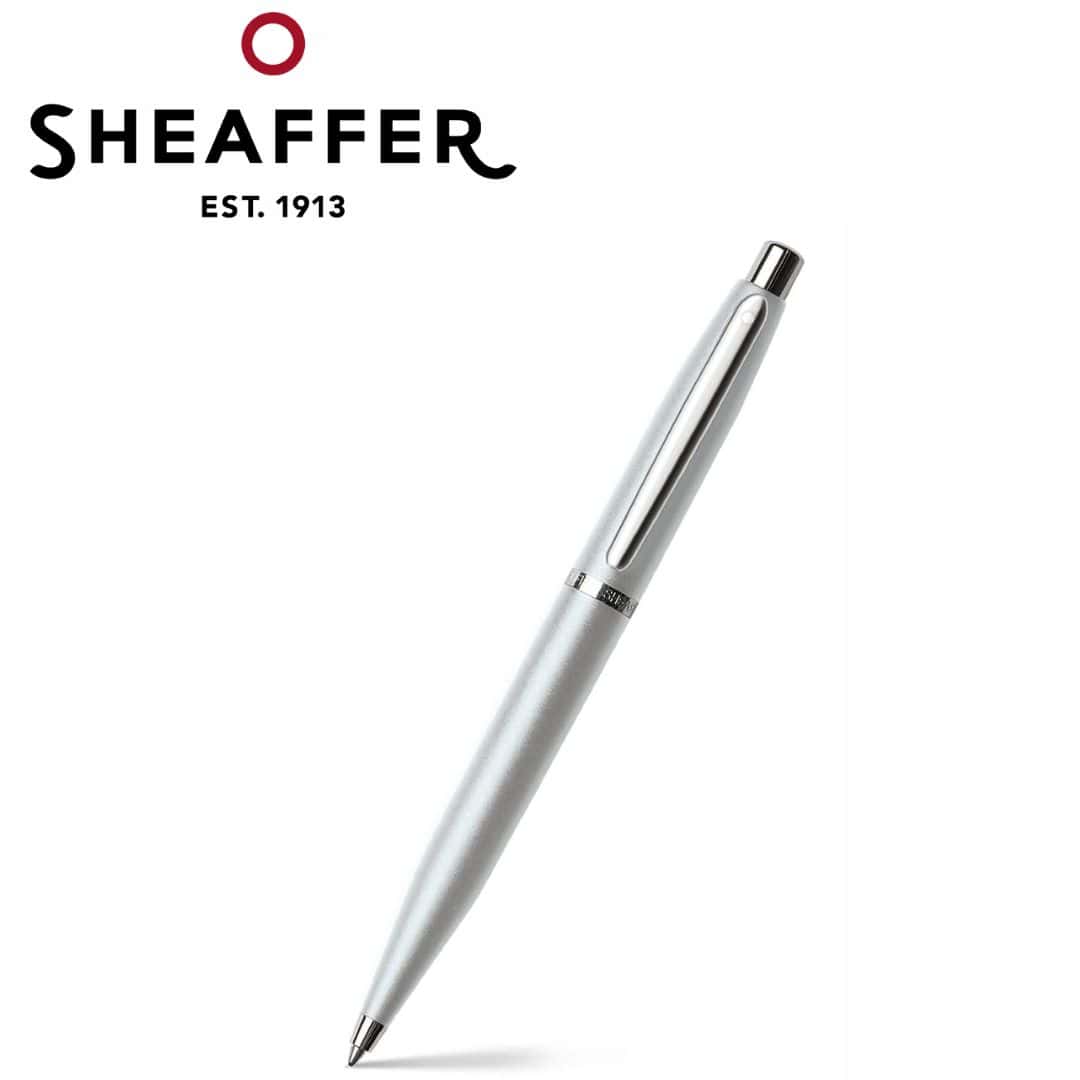 PEN SHEAFFER VFM E9400 STROBE SILVER WITH CHROME TRIM BP