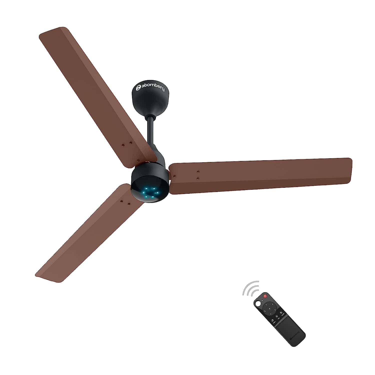 atomberg Renesa 1200mm BLDC Ceiling Fan with Remote Control (Brown & Black)