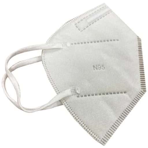 Shamrock N95 Face Mask With Valve - White