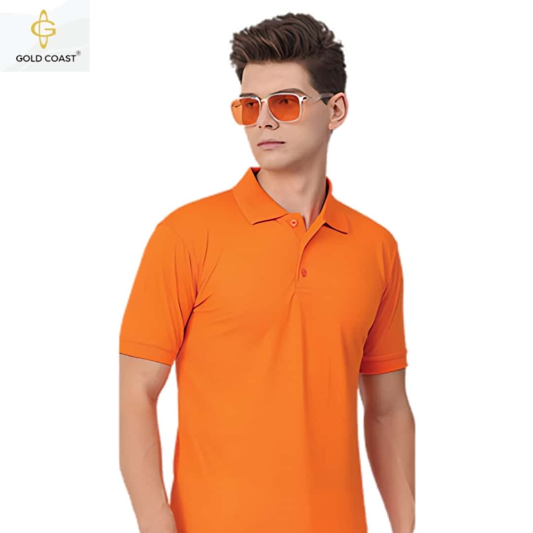 Gold Coast Air-Tex Dry-fit Polo T-Shirt - Orange
