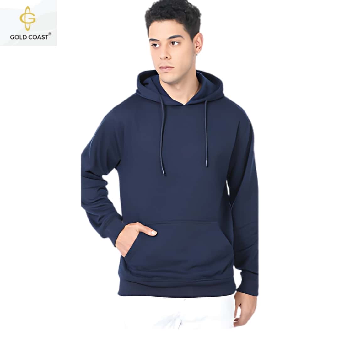 Gold Coast Hoodie Without Zip - Navy Blue